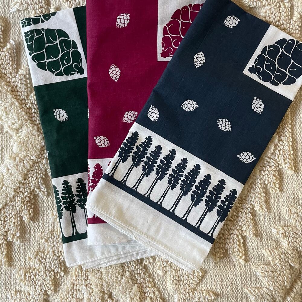 Sierra Club Bandana Bundle of Three Rare Pinecones Trees Outdoor Hiking